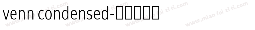 venn condensed字体转换